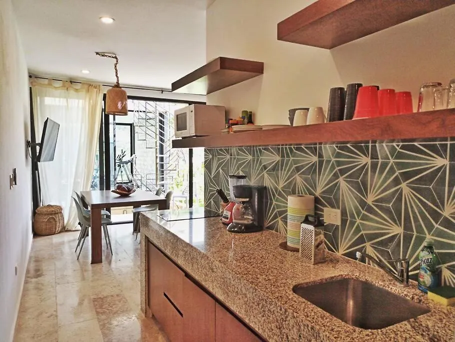 201 Amena Close To Sea Cozy 1Br Apt 30Mb Wifi & Gym Apartment Tulum Mexico
